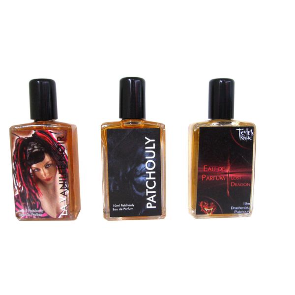 Original Teufelsküche Patchouli Economy Pack with 3 x Patchouly Mini Bottles 10 ml #.156