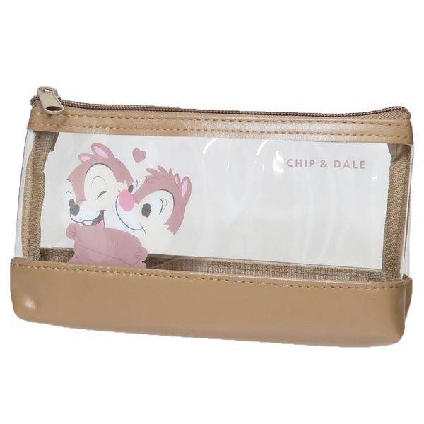Chip & Dale Synthetic Leather Clear Pen Pouch