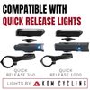 KOM Cycling Wahoo Elemnt Mount Compatible with Multiple Wahoo Computers Including The Wahoo Elemnt Bolt, Elemnt Roam, Elemnt Mini, and Elemnt - Multiple Colors 24g Out Front Mount (Yellow)