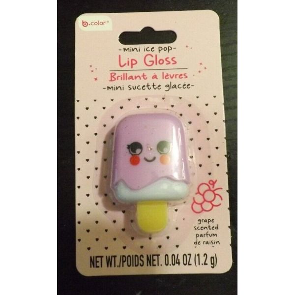 NEW mini ice pop flavored lip gloss GRAPE SCENTED