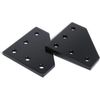 10Pcs 2020 Series 5 Hole Surface Anodic Oxidation L Shape Plate outside Corner B