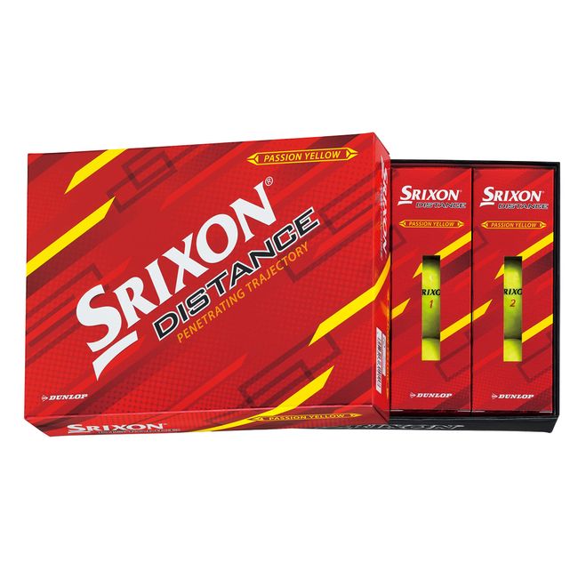 Dunlop Golf Balls SRIXON DISTANCE9 2022 1 Dozen (Pack of 12) Passion Yellow