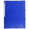Exacompta - Ref 55810E - Elasticated 3-Flap Folders - Suitable for Storing A4 Documents, Opaque 0.5mm Polypropylene, Spine Label for Easy Identification - Random Colour