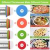 17 in Stainless Steel Adjustable Rolling Pin w/Thickness Rings for Baking
