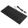 Dilwe K1000 Wired USB Mini Keyboard, Portable, Space-Saving, Plug and Play, Compact, Black, Ergonomic, PC Compatible