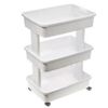 3-Tier Rolling Laundry Cart Plastic Multi-Purpose Storage Organizer Home Office