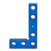 DFM Tool Works Small Square and Center Finder - Mini Square Tool with 11/32" Center Marking Hole Woodworking, Carpenter Engineering Square, Center Marking Tool, Made in USA - Blue