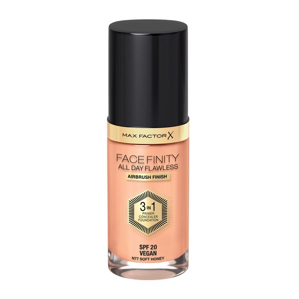 Max Factor Max Factor Facefinity 3 In 1 Primer Concealer Foundation Spf 20 77# Soft Honey, 1.0 fluid_ounces