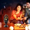 LED Flame Speaker Torch Atmosphere Outdoor Wireless Stereo Flickers Speakers US