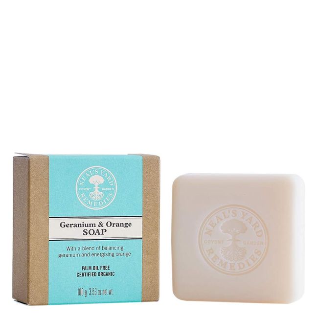 Neal's Yard Remedies Geranium & Orange Soap, 3.5 oz (100 g) x 1