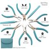 BEADER'S TOOL SET / PLIERS KIT - PALE BLUE