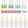 34pcs Glue Applicator Bottles Set, 1.01oz Plastic Squeezable Dropper Bottles