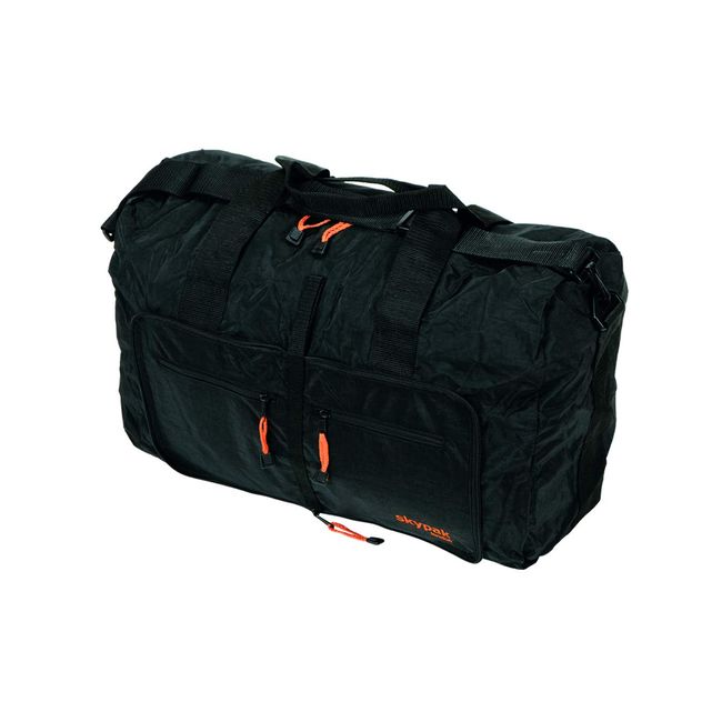 SKYPAK (02) 53CM ONBOARD SIZE FOLDING TRAVEL BAG IN BLACK