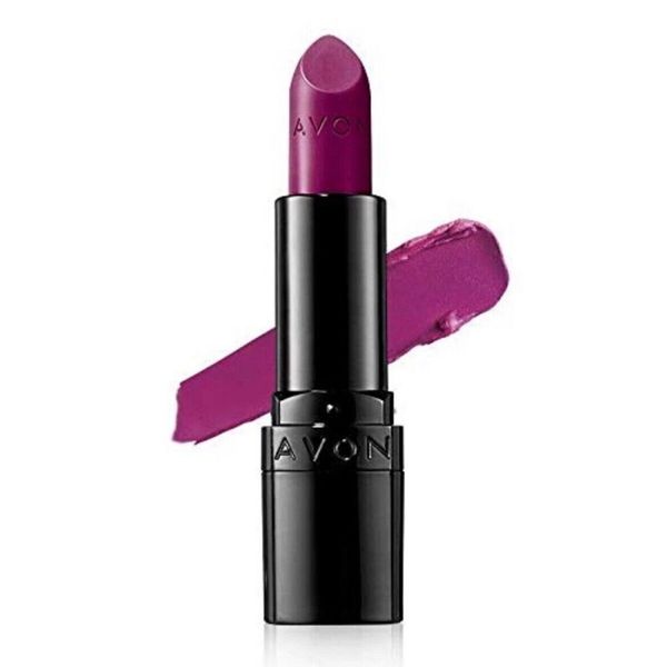 NEW & SEALED Avon True Color Perfectly Matte Lipstick - HOT PLUM - Discontinued