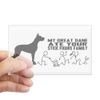 CafePress Great Dane Sticker Rectangle Bumper Sticker Car Decal