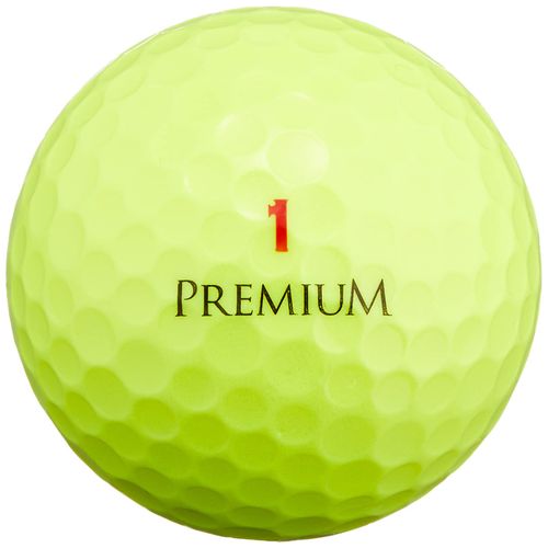 LYNX HIHO PREMIUM Ultra High Resilience Ball Secret Label Golf Balls, 12 Balls, Yellow