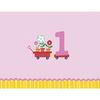 Baby Girl's First Birthday Invitations, 8ct