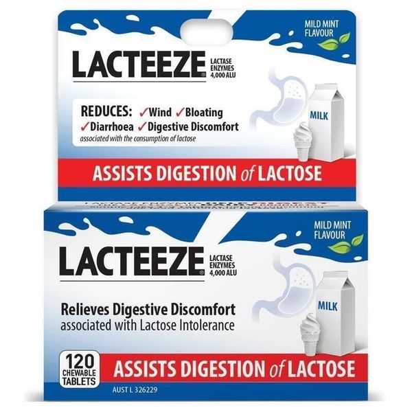 Lacteeze Extra Strength 120 Tablets