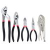 5 PC GROOVE AND SLIP JOINT, LONG NOSE, LOCKING, DIAGONAL PLIERS HAND TOOL SET