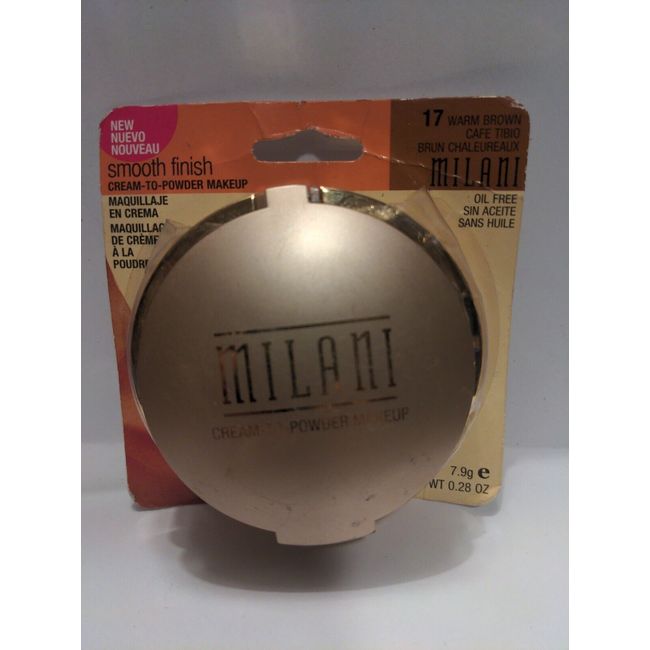 Milani Even-Touch Powder Foundation 17 warm brown (12.0g/0.42Oz) NEW