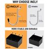Incly 278Pcs Pegboard Accessories Organizer Kit, Peg Board Hooks Assor