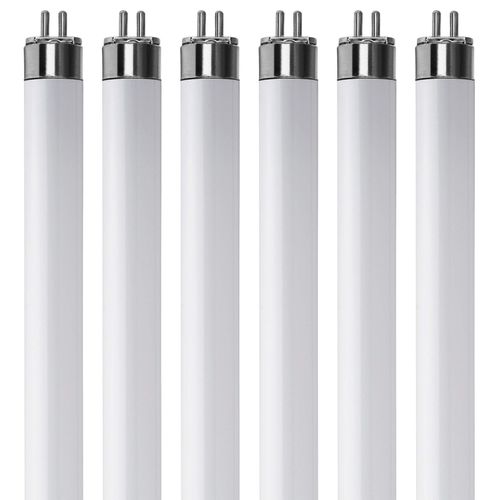 KOR (Pack of 6) F8T5/WW - T5 Fluorescent 3000K Warm White - 8 Watt - 12" Super Long Life Light Bulbs