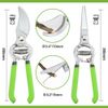 WORKPRO Pruning Shears Set w/5-Pocket Waist Tool Belt 8" Bypass & Straight Blade