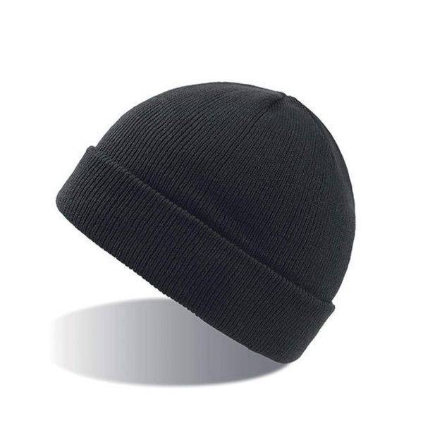 Atlantis Wind Beanie With Turn Up Double Skin - Light Blue - OS