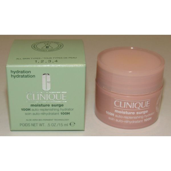 Clinique Moisture Surge 100H Auto-Replenishing Hydrator 0.5 Oz 15 mL NIB 100