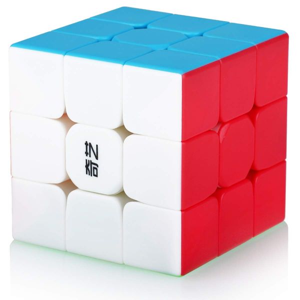 Maomaoyu 3x3 3x3x3 Cube,Speed Magic Cube 3x3,Easy Turning 3D Puzzle Cube Games Toy Presents for Kids Adults (Stickerless)