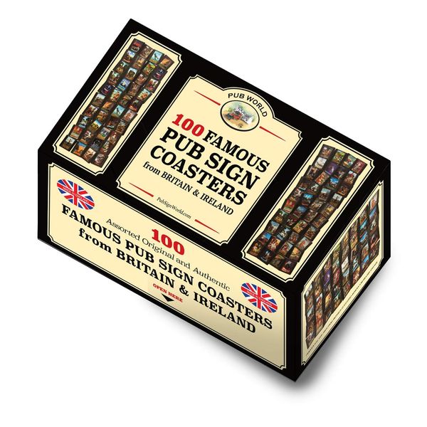 100 assorted Famous Pub Sign Coasters from Britain & Ireland
