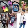 xixirimido Wolf Galaxy Kids Crossbody Bag with Adjustable Strap Small Messenger Pouch