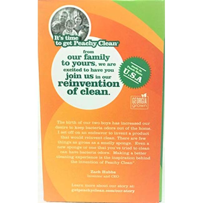  Peachy Clean Kitchen Scrubber Peach Fragrance 3pk : Health &  Household