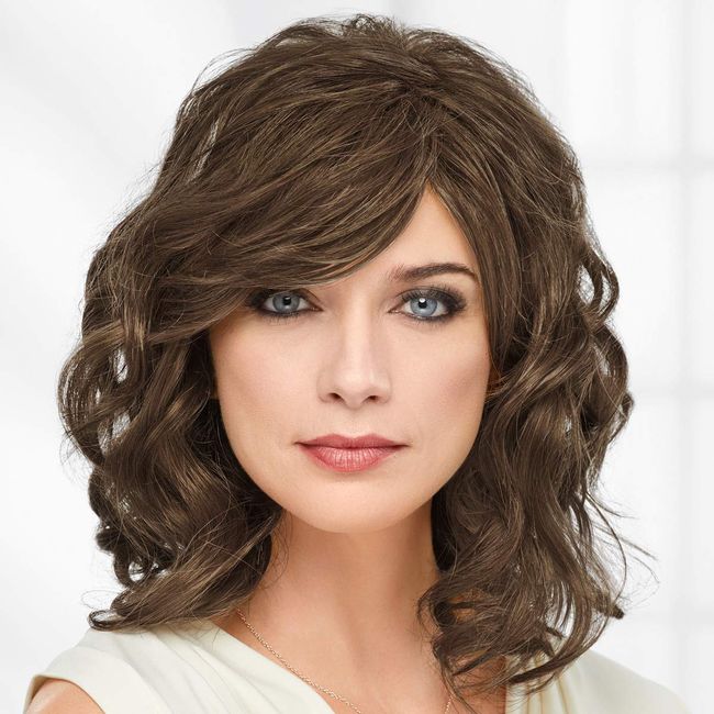 Paula Young Dylan Wig Long Shoulder-Length Layers Of Soft Waves and Loose Curls /20+ Multi-tonal Shades of Blonde, Grey, Brown, and Red