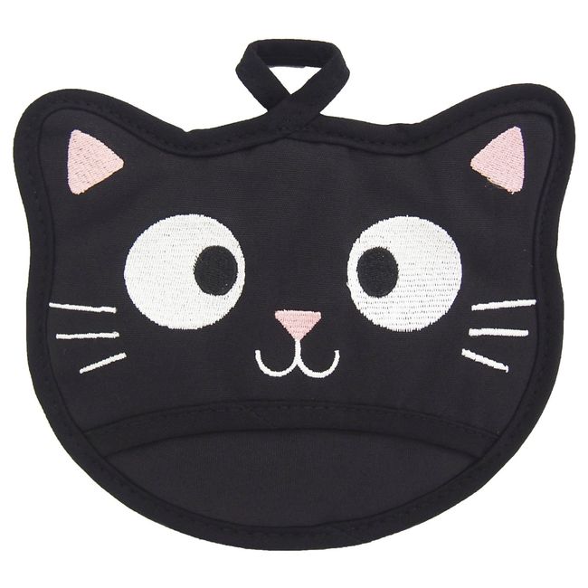 FujiFilm Glance Marx SALE Potholder Mittens Black Cat, Multi, We Use Kitchen Mittens