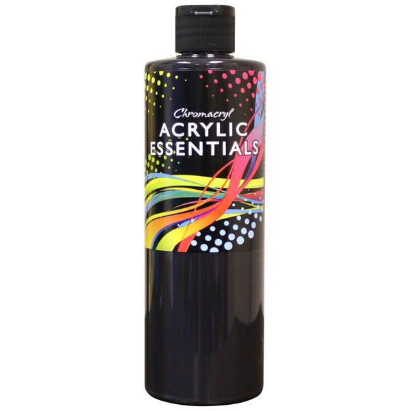 Chromacryl Acrylic Essentials, Black, Pint