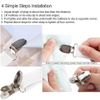 TRIXES White Corner Bed Sheet Clips x2 - Suspender Style Strap Fasteners - Adjustable Elastic Strap & Metal Clip
