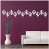 azutura Sikh Emblem Religious Wall Sticker Pack Violet