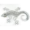 Metal Wall Art Gecko Lizard - Silver Wire …