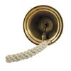 Retro Collections Solid 6 inch brass ship pub door bell with heavy mounting bracket& lanyard