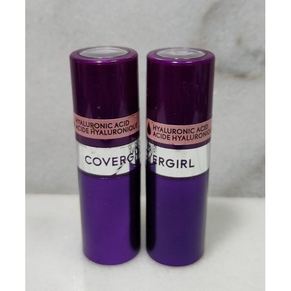 2-CoverGirl Simply Ageless Hyaluronic Acid Lipstick #210 -Caring Blush.