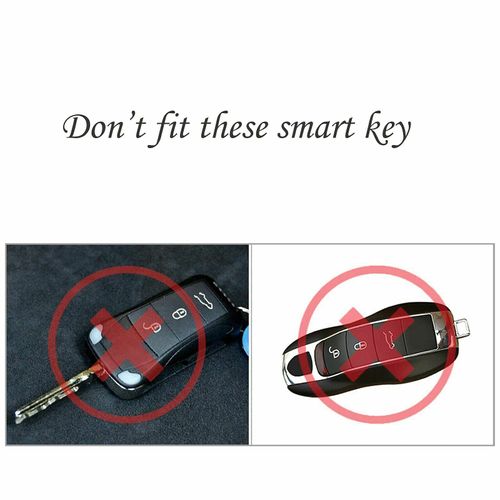 Xotic Tech Blue Key Fob Cover Smart Remote Case Side Blades Shell, Compatible with 2017-up Porsche Panamera, 2019-up Porsche Cayenne G2, 2020-up 911 Carrera Taycan