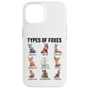 Types of Foxes Educational Collection Fox Types Fox Species Case for iPhone 14