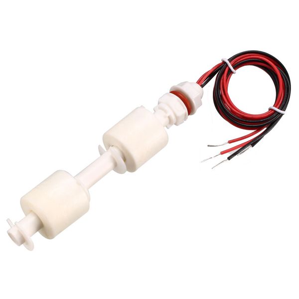 PP Dual Ball Float Switch M10 115mm Fish Tank Vertical Liquid Water Level Sensor