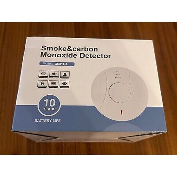 4 Pack Photoelectric Smoke and Carbon Monoxide Detector, Smoke Alarm