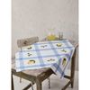 Permin Tablecloth Cross Stitch Embroidery Kit Lemon and Flowers Counted Pattern