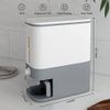 KitchenPro Rice Keeper: 25Lbs Sealed Grain Storage with Lid & Measure