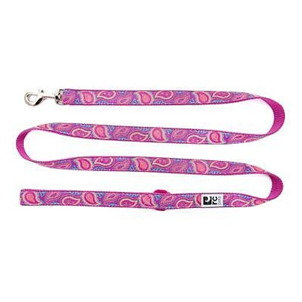 RC Pets 3/4" x 6 ft Dog Leash, Bright Paisley