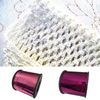 Purple Glitter Metallic Yarn Wide Flat Crochet Yarn Sliver Knitting Thread 1MM Metallic Thread String