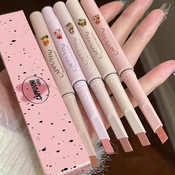 Petansy Matte Lip Liner Pencil Set 5 Colors Smooth Lip Liner Long-Lasting Waterproof Nude Liner Pencil for Defining & Filling Lips